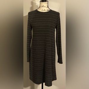 Francesca’s Gray & Black Striped Dress